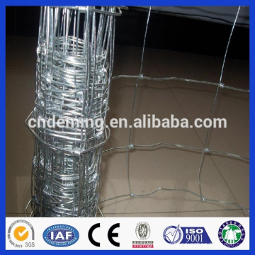 High quality best price galvanized and PVC coated grass field fence for cow( ISO9001:2008 )